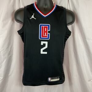 Jordan Los Angeles Clippers Basketball Jersey Kawhi Leonard Youth Medium Black